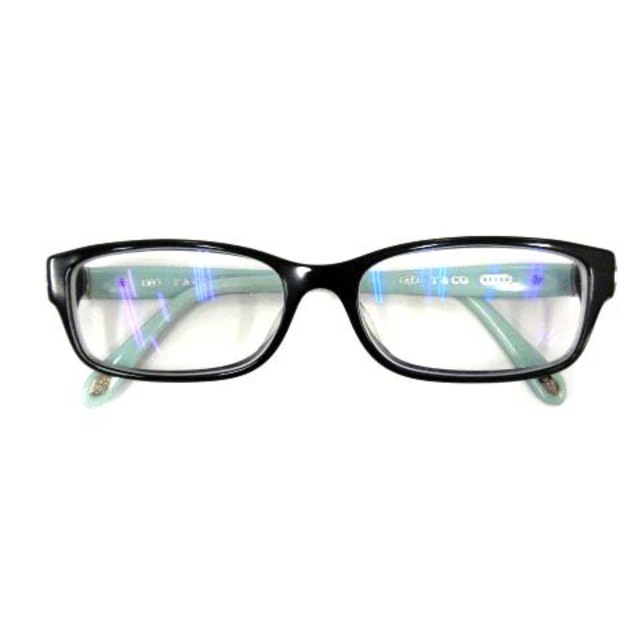 ティファニー 眼鏡 めがね 度入り 54□16 140 黒 緑 8001135cmテンプル