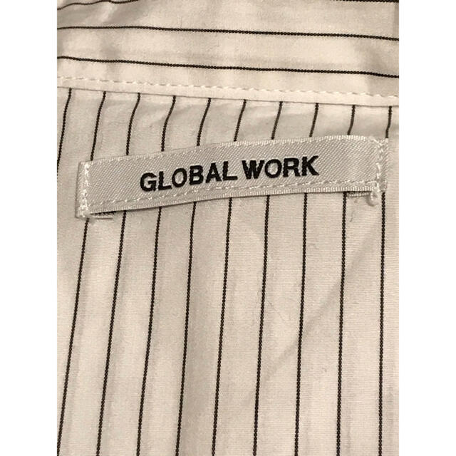 GLOBAL WORK(グローバルワーク)のセットアップ　ノースリーブ ×スカート　ピンストライプ×白×黒 レディースのワンピース(ひざ丈ワンピース)の商品写真