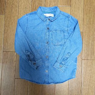 ザラキッズ(ZARA KIDS)のザラベビー　デニムシャツ　104(ブラウス)