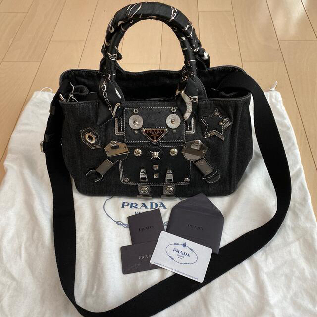 トートバッグUSED ❤︎ PRADA DENIM ROBOT