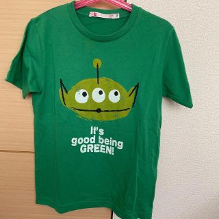 ユニクロ(UNIQLO)のユニクロ リトルグリーンメンTシャツ　130cm(Tシャツ/カットソー)