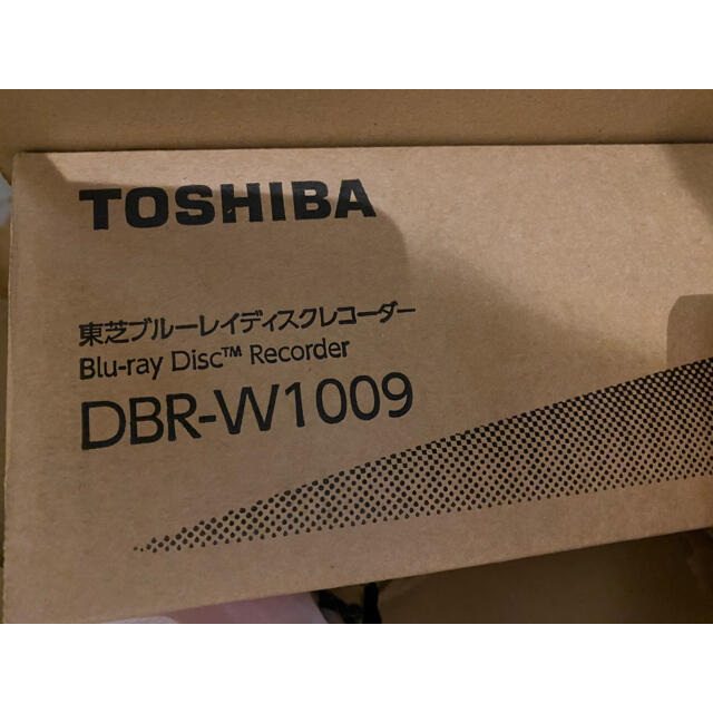 東芝(トウシバ)の東芝　1TB HDD内蔵ブルーレイレコーダーブラック DBR-W1009 スマホ/家電/カメラのテレビ/映像機器(ブルーレイレコーダー)の商品写真