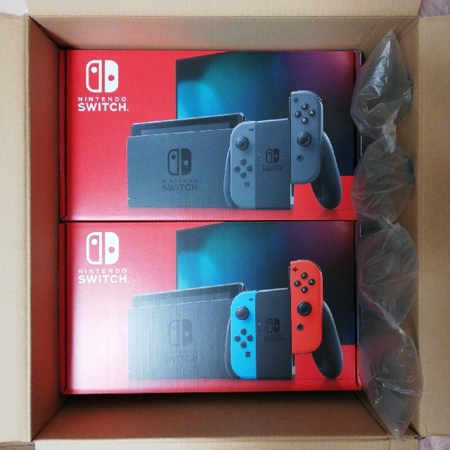 値下げ】 Nintendo Switch - 新型 Nintendo Switch 本体 ネオンブルー ...