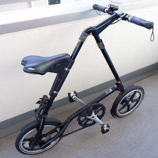 ストライダ(STRIDA)のSTRIDA ストライダ　黒　折り畳み自転車(自転車本体)