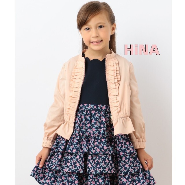 TOCCA(トッカ)のToccabambini♡グログランフリルリボンブルゾン キッズ/ベビー/マタニティのキッズ服女の子用(90cm~)(ジャケット/上着)の商品写真