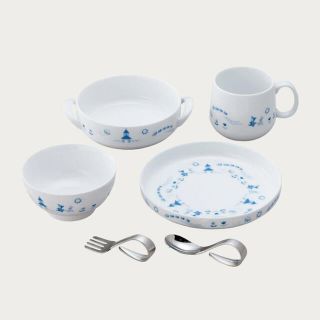 ノリタケ(Noritake)のノリタケ　ライトステップ　お子様セット（ブルー）(食器)