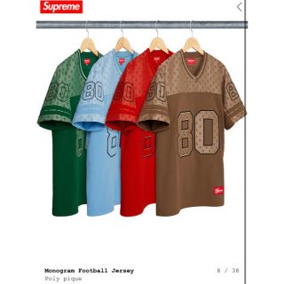 シュプリーム(Supreme)の【新品未使用】Supreme Monogram Football Jersey(Tシャツ/カットソー(半袖/袖なし))