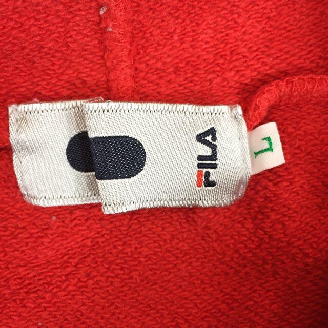 FILA(フィラ)の【人気】フィラ ビッグロゴ プルパーカー フェラーリ Shell 袖ワッペン L メンズのトップス(パーカー)の商品写真