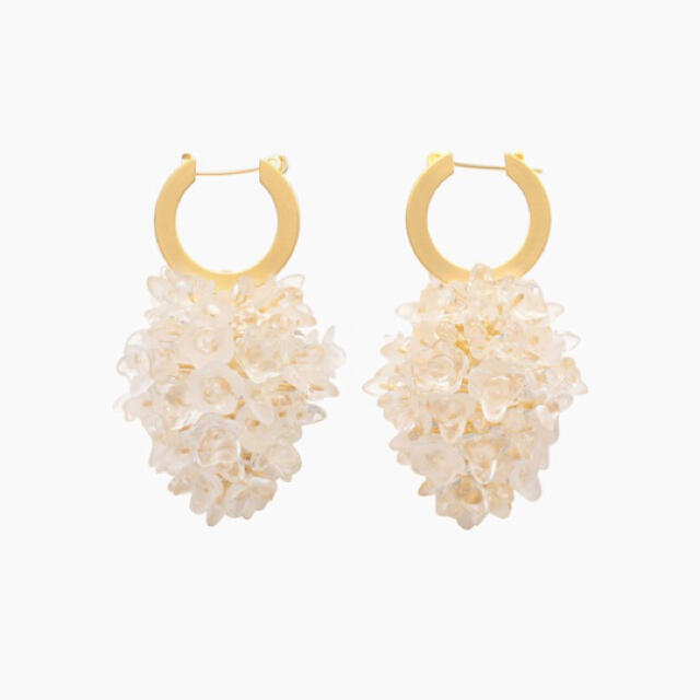 mame マメクロゴウチ Floral Bouquet Earrings