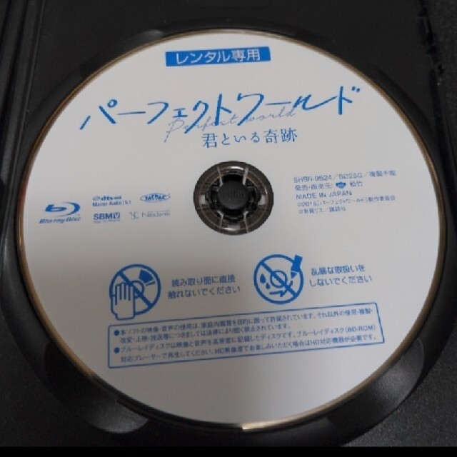 パーフェクトワールド　君といる奇跡映画版 Blu-ray  レンタル エンタメ/ホビーのDVD/ブルーレイ(日本映画)の商品写真