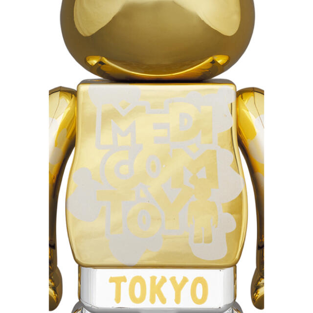 MEDICOM TOY(メディコムトイ)のBE@RBRICK はっぴ東京 金銀メッキ 2体セット100％ & 400％ エンタメ/ホビーのフィギュア(その他)の商品写真