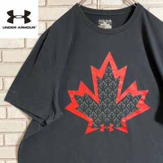 アンダーアーマー(UNDER ARMOUR)の90s 古着 アンダーアーマー 両面プリント ビッグシルエット ゆるだぼ(Tシャツ/カットソー(半袖/袖なし))