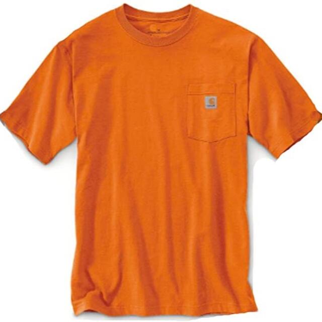 carhartt(カーハート)のカーハート K87 ポケット Tシャツ　オレンジ　M　●新品　Carhartt メンズのトップス(Tシャツ/カットソー(半袖/袖なし))の商品写真