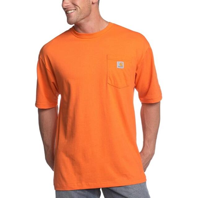carhartt(カーハート)のカーハート K87 ポケット Tシャツ　オレンジ　M　●新品　Carhartt メンズのトップス(Tシャツ/カットソー(半袖/袖なし))の商品写真