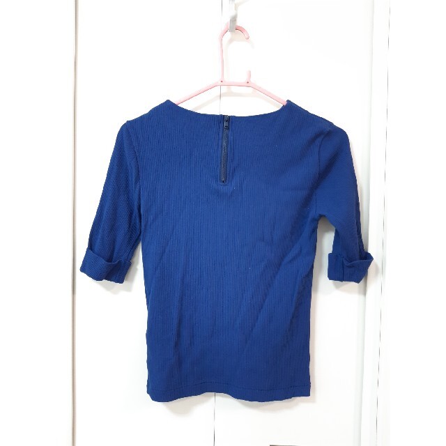 moussy(マウジー)のMOUSSY　マウジー　シャツ青 レディースのトップス(シャツ/ブラウス(半袖/袖なし))の商品写真