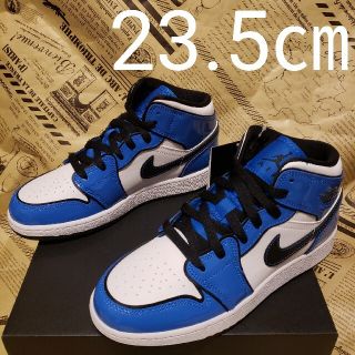 ナイキ(NIKE)の23.5㎝　ナイキ エアジョーダン1 ミッドSE "シグナルブルー"(スニーカー)