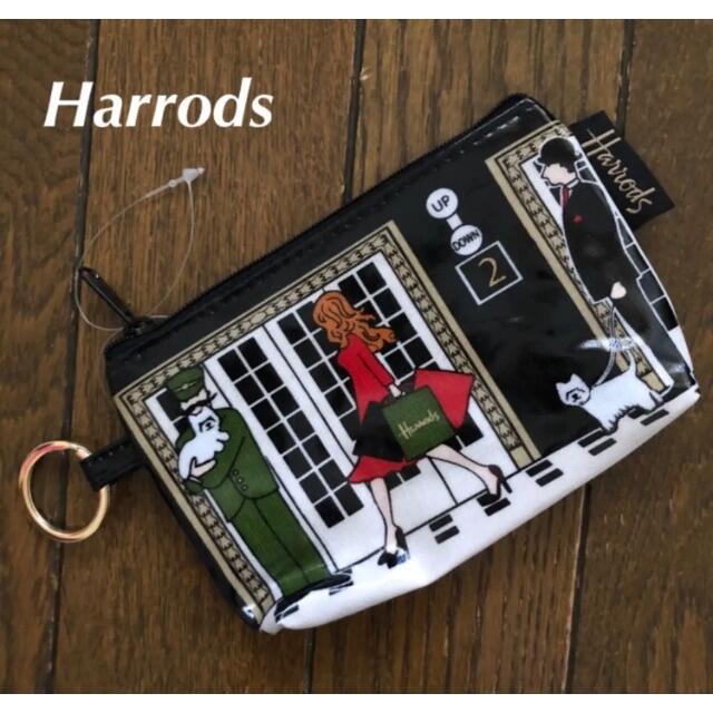 Harrods(ハロッズ)のハロッズ☆スモールポーチ【Harrods】キーリング付き レディースのファッション小物(ポーチ)の商品写真