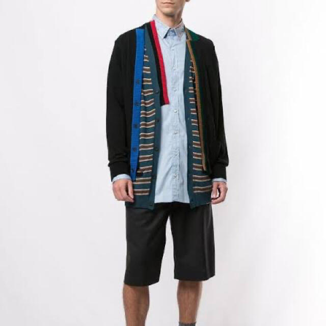 kolor(カラー)の最終値下げ！Kolor knitted layered cardigan カラー メンズのトップス(カーディガン)の商品写真