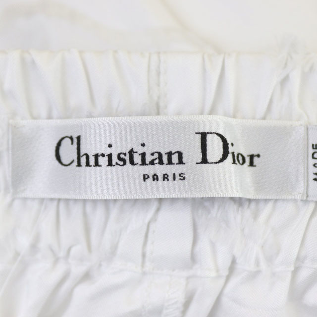 Christian Dior(クリスチャンディオール)のクリスチャンディオール カモフラージュ刺繍 ショートパンツ I38 白 レディースのパンツ(ショートパンツ)の商品写真