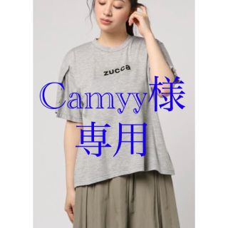 ズッカ(ZUCCa)の【ZUCCa】スリーブスリットTシャツ〈グレー〉(Tシャツ(半袖/袖なし))