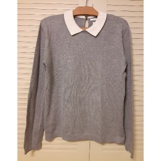 ザラキッズ(ZARA KIDS)のm様専用　　ZARA　襟付きニット　グレー(ニット/セーター)