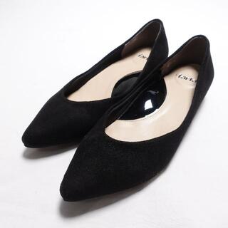 LAFARFASHOES　フラットパンプス　レディース　ブラック(ハイヒール/パンプス)