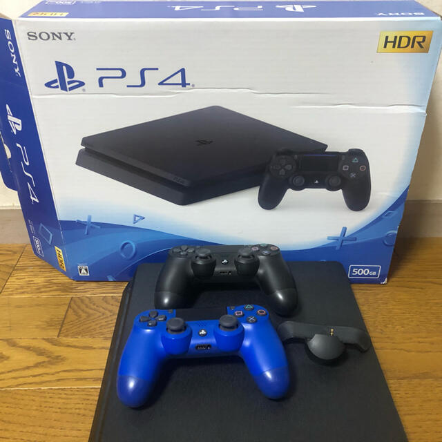 PlayStation4 - PS4本体とコントローラー2個と背面ボタン付き