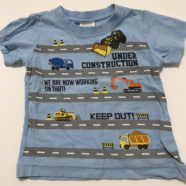 男の子　Tシャツ　3枚セット　働く車 キッズ/ベビー/マタニティのキッズ服男の子用(90cm~)(Tシャツ/カットソー)の商品写真