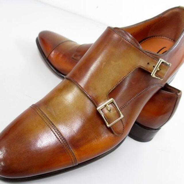 Santoni - 定価19,8万円の半額サントーニ新品イタリア製パティーヌレザーシューズ靴