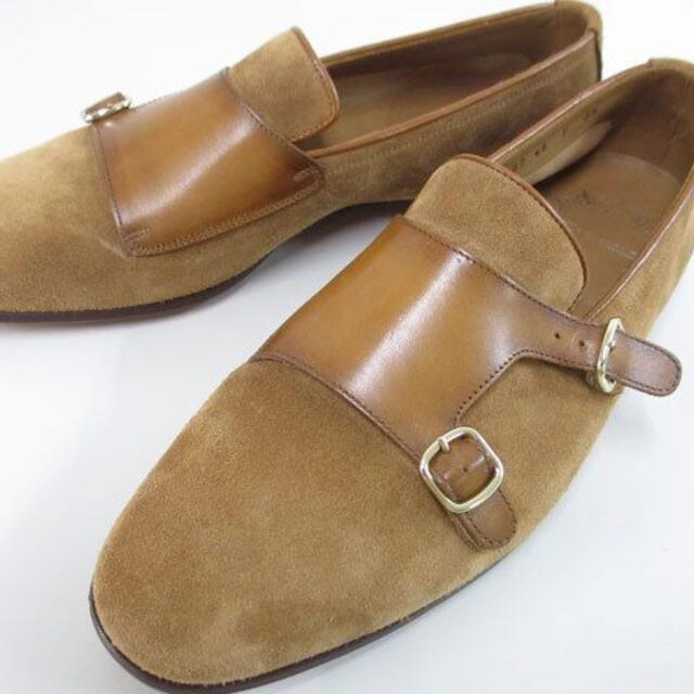 Santoni - 定価14,8万円の半額サントーニイタリア製パティーヌレザーローファーシューズ靴