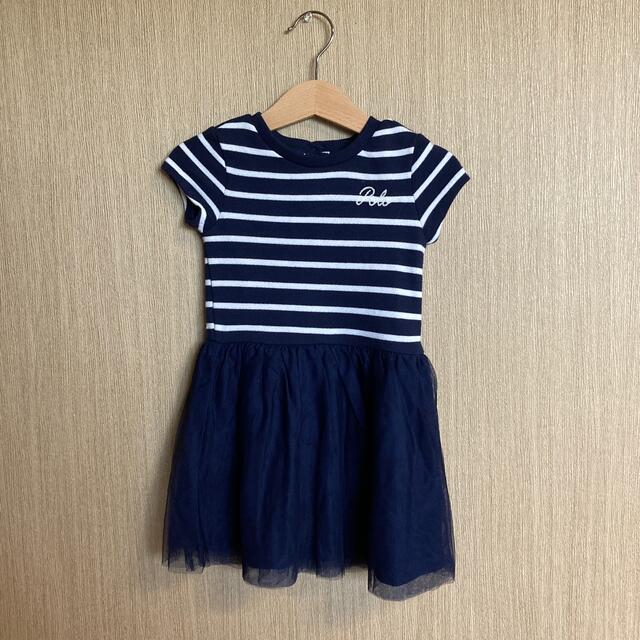 Ralph Lauren(ラルフローレン)のラルフローレン　ボーダーワンピ　90cm  キッズ/ベビー/マタニティのキッズ服女の子用(90cm~)(ワンピース)の商品写真