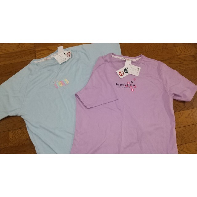 PERSON'S(パーソンズ)の3L Tシャツ2枚セット UV加工ドライ加工 レディースのトップス(Tシャツ(半袖/袖なし))の商品写真