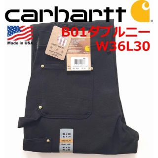 カーハート(carhartt)のUSA製 カーハート Carhartt B01 W36L30 ダブルニーBLK(ペインターパンツ)