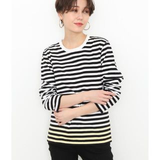 アニエスベー(agnes b.)のagnes b. pour ADAM ET ROPE ボーダーロングスリーブT(Tシャツ(長袖/七分))