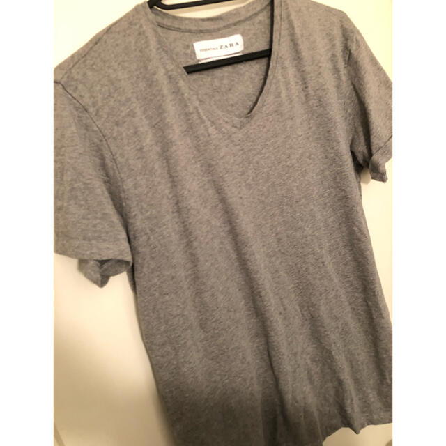 ZARA(ザラ)のグレーTシャツ メンズのトップス(Tシャツ/カットソー(半袖/袖なし))の商品写真