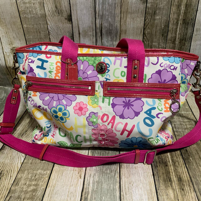 オンラインストア販売 COACHコーチ ショルダーバック 2way ピンク