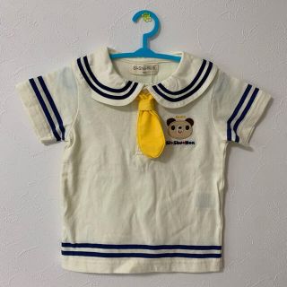 シシュノン(SiShuNon)の【ゆりりこ様専用】★新品未使用★襟 ネクタイ付きTシャツ クリーム色 95 (Tシャツ/カットソー)