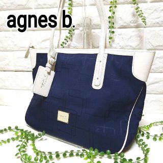 アニエスベー(agnes b.)の極美品  アニエスベー ボヤージュ トートバッグ ロゴプレート チャーム(トートバッグ)