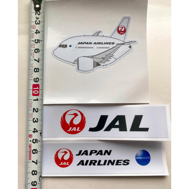 JAL 日本航空　JAPAN AIRLINES 新品ステッカー　写真参照セット エンタメ/ホビーのテーブルゲーム/ホビー(航空機)の商品写真