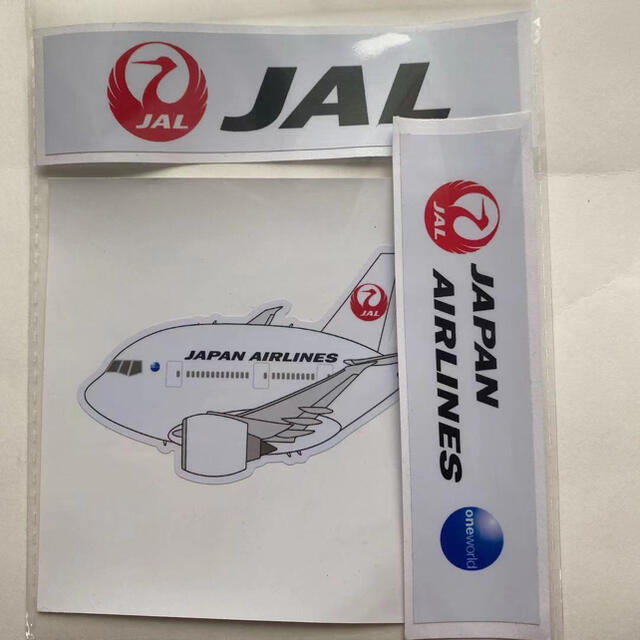 JAL 日本航空　JAPAN AIRLINES 新品ステッカー　写真参照セット エンタメ/ホビーのテーブルゲーム/ホビー(航空機)の商品写真