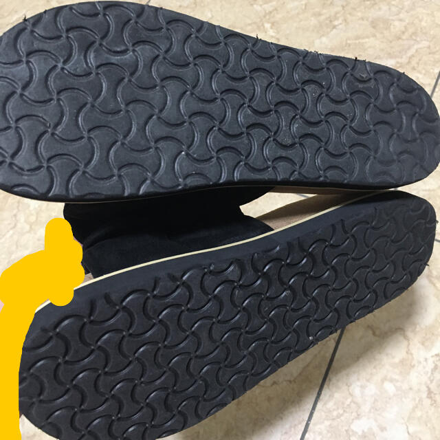 GRL(グレイル)のダブルリボンスリッポンサンダルブラック レディースの靴/シューズ(サンダル)の商品写真