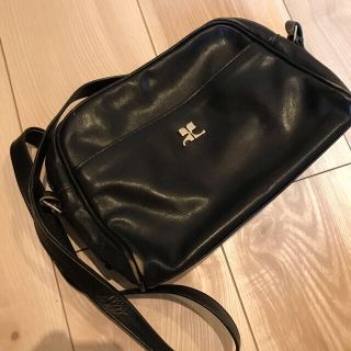 クレージュ(Courreges)の【美品】ショルダーバッグ　クレージュ　黒(ショルダーバッグ)