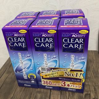 クリアクレア(clear crea)のコンタクト洗浄液　AOセプト クリアケア360ml×6本セット(日用品/生活雑貨)