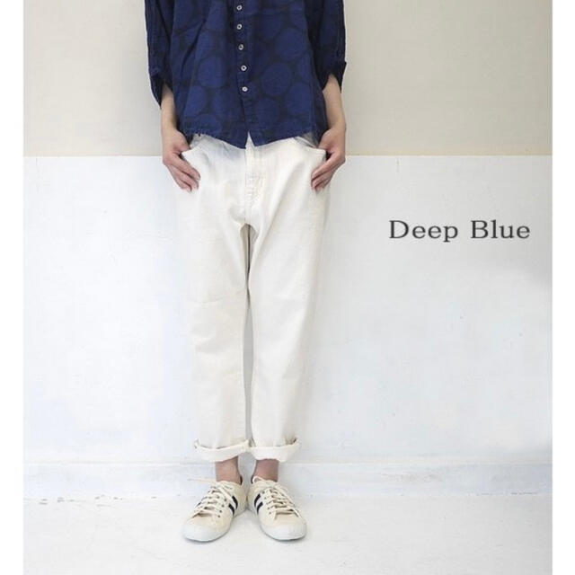 DEEP BLUE ホワイト デニムパンツ