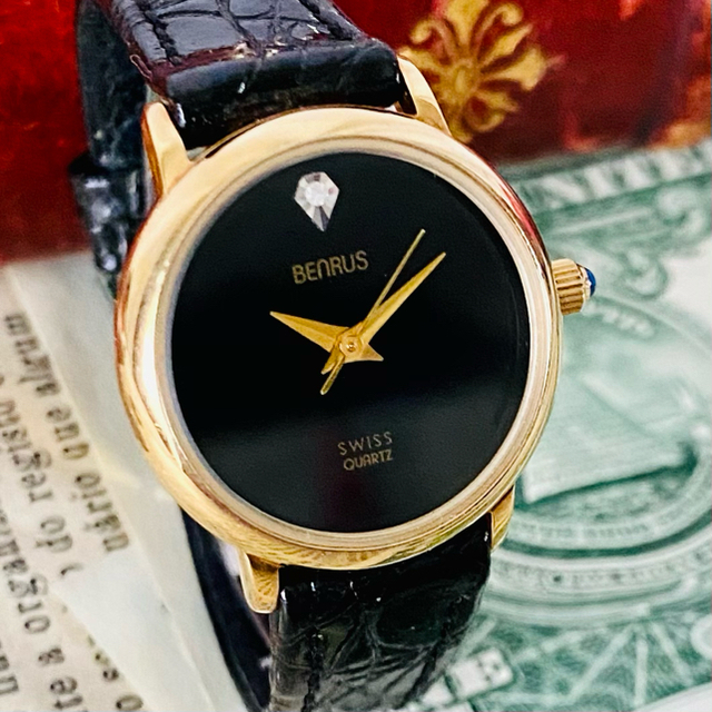 BENRUS - 【高級時計ベンラス 】Benrus クォーツ デイト 腕時計 