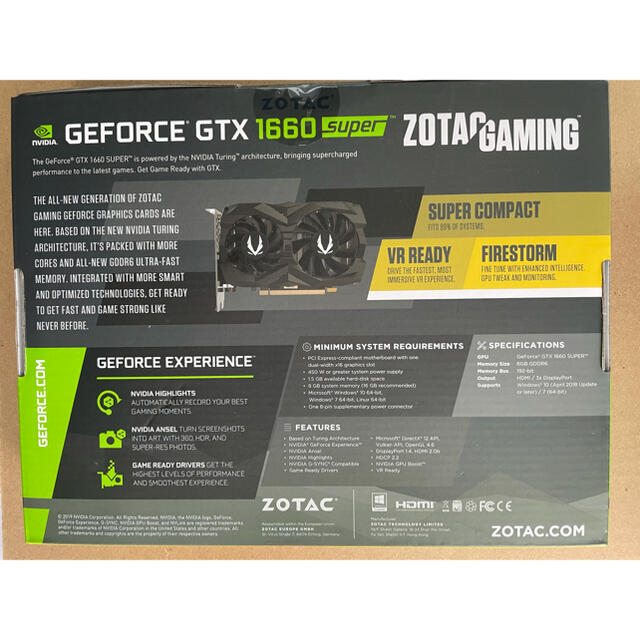 ZOTAC GAMING GeForce GTX 1660 SUPER Twi…