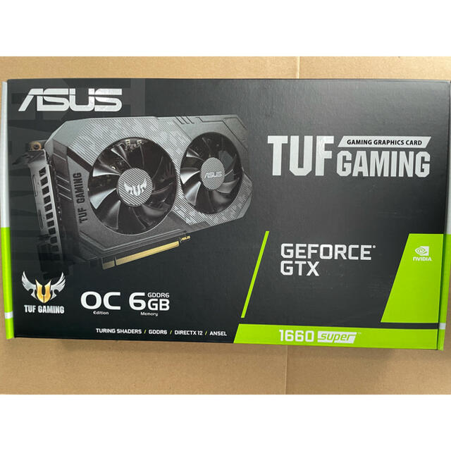 ASUS TUF GTX 1660 Super搭載 6GB OCグラフィックカード