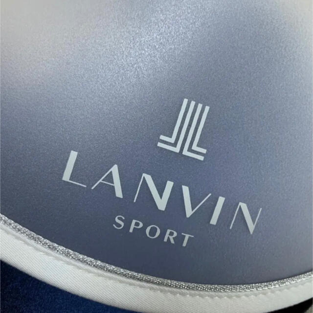 LANVIN(ランバン)の新品¥9,350 LANVIN SPORT ランバン UV サンバイザー（白） スポーツ/アウトドアのゴルフ(ウエア)の商品写真