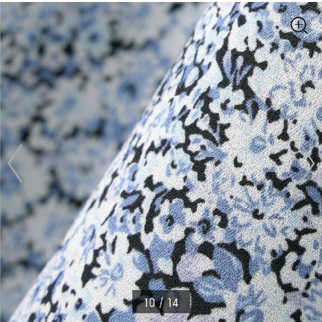 GU(ジーユー)の新品タグ付き GU プリントミニワンピース ブルー L レディースのワンピース(ミニワンピース)の商品写真