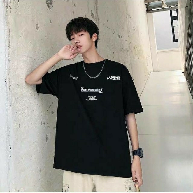 大人気アイテム バーコード Tシャツ ビッグシルエット ストリート メンズ XL メンズのトップス(Tシャツ/カットソー(半袖/袖なし))の商品写真